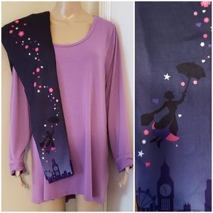 New LLR Purple 3XL Lynnae & CP TC Poppins Leggings